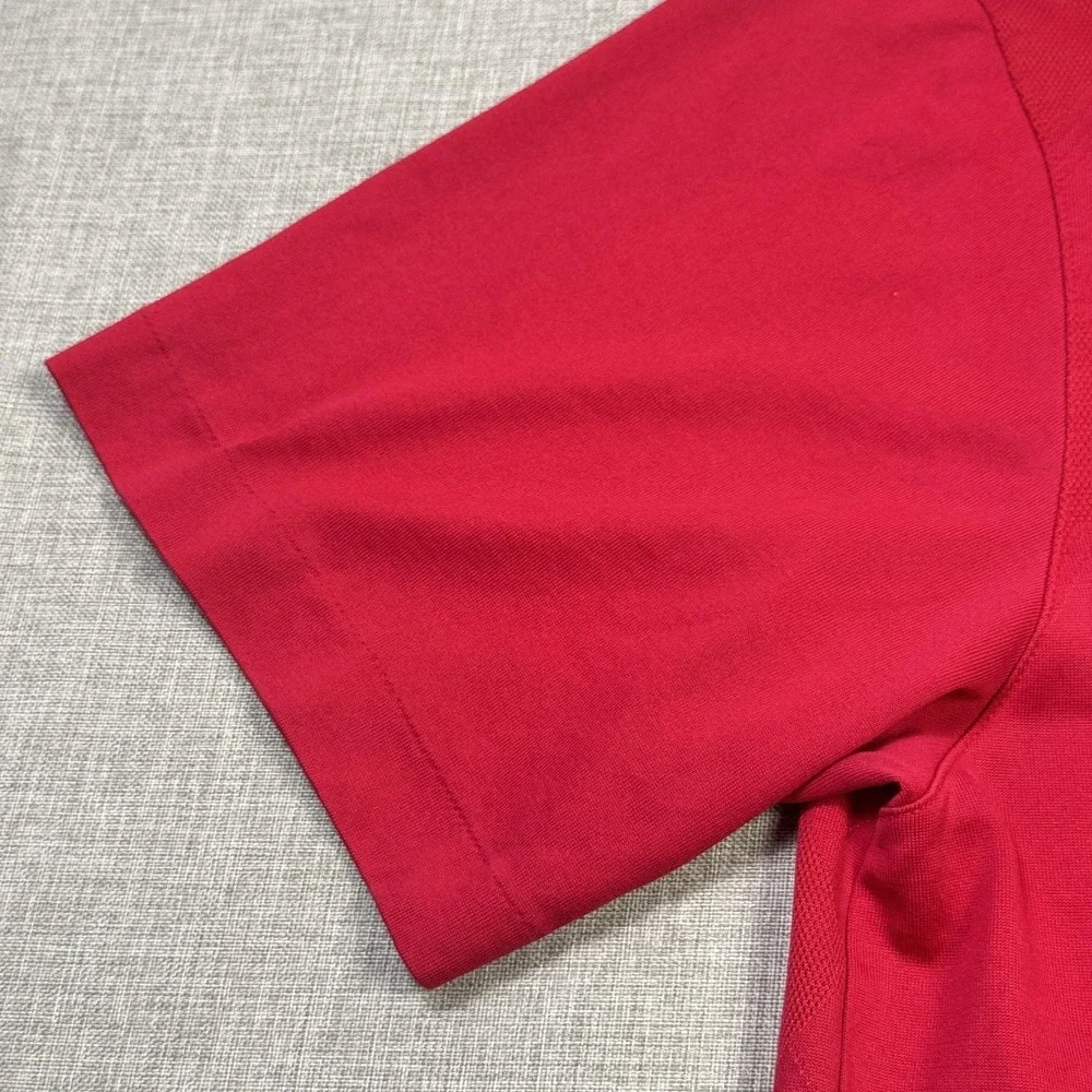 Tiger Woods Collection Sunday Red Argyle Polo Golf Shirt Mens XL Nike Dri-FIT - Picture 8 of 11
